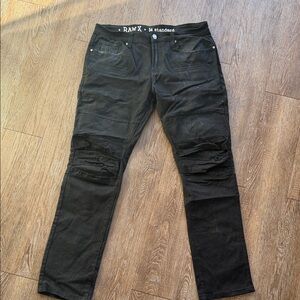 RAW X Men's Slim Straight Jeans - Black